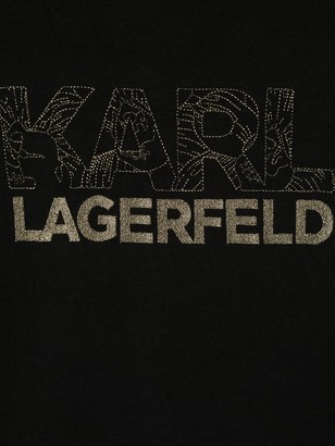 Karl Lagerfeld Paris TEEN glitter logo sweatshirt