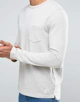 Thumbnail for your product : Selected Sweatshirt With Marl Fleck Detail
