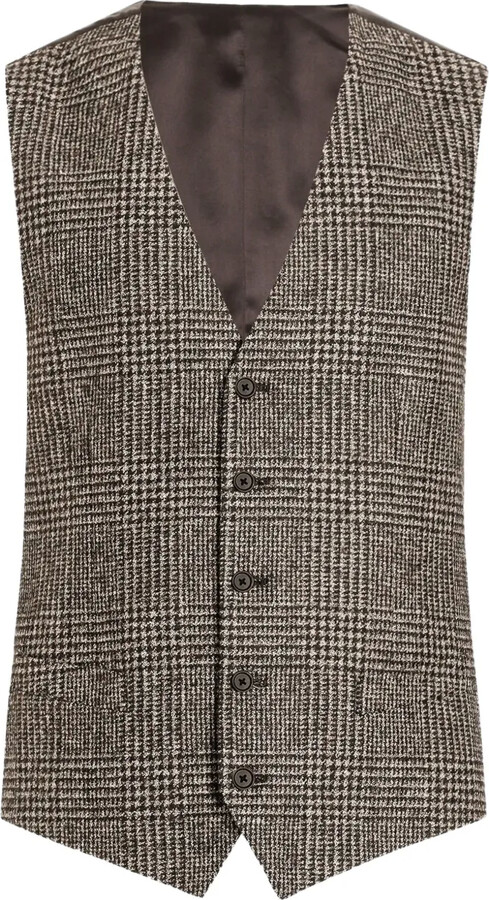 Dolce & Gabbana Glen check-pattern waistcoat