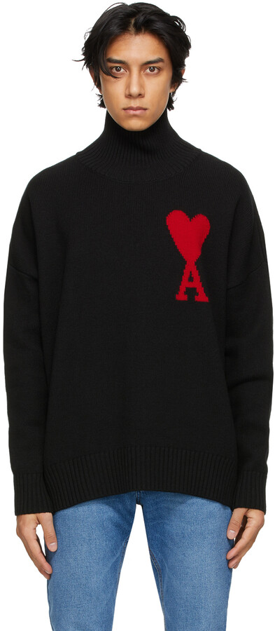 ami de coeur oversize funnel neck sweater