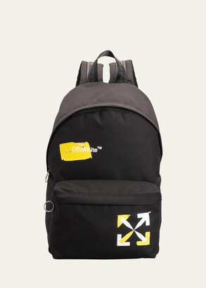 Off-White Kid's Arrow Logo Shape Backpack