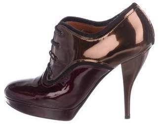 Lanvin Patent Leather Ankle Boots