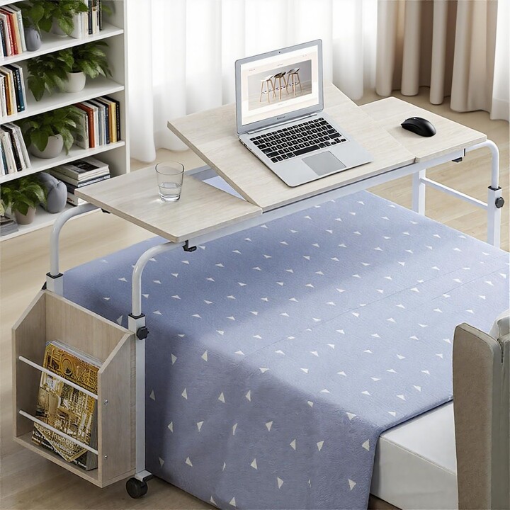 CuisinSmart 47.24 in Overbed Table with Wheels