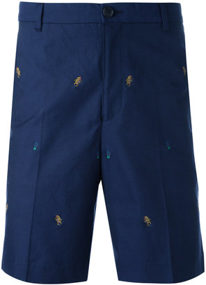 Kenzo embroidered bermuda shorts - men - Cotton - 52