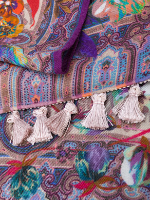 Etro mixed paisley print scarf