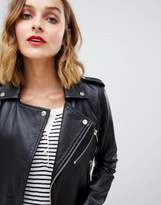 Thumbnail for your product : Barneys New York Barneys Originals Barney's Originals leather jacket with belt