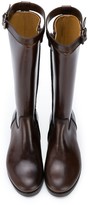 Thumbnail for your product : Gallucci Kids Strap-Detail Knee Boots