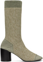Thumbnail for your product : MM6 MAISON MARGIELA Gray Knit Tabi Boots