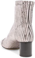 Thumbnail for your product : Isabel Marant Leather Datsy Boots in Silver | FWRD