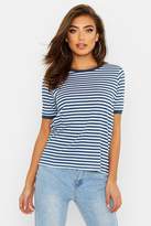 Thumbnail for your product : boohoo Stripe Ringer T-Shirt