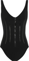 Thumbnail for your product : Karla Colletto Patent-detailed swimsuit