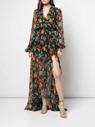 Caroline Constas floral print maxi dress