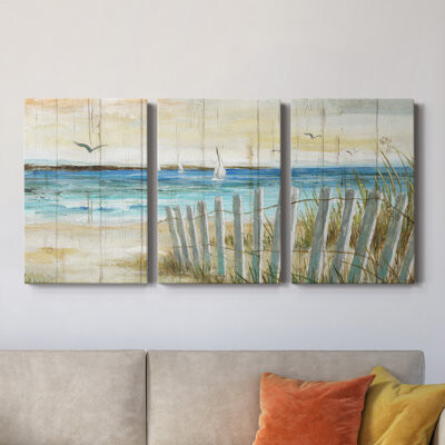 Rosecliff Heights Coastal Causeway- Premium Gallery Wrapped Canvas - Ready To Hang