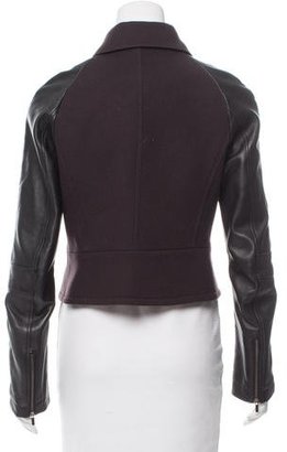 O'2nd Leather-Accented Wool Jacket