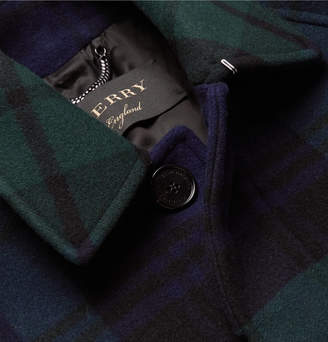 Burberry Black Watch Checked Wool and Cashmere-Blend Coat