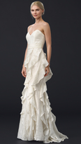 Thumbnail for your product : Badgley Mischka Strapless Gown with Ruffle