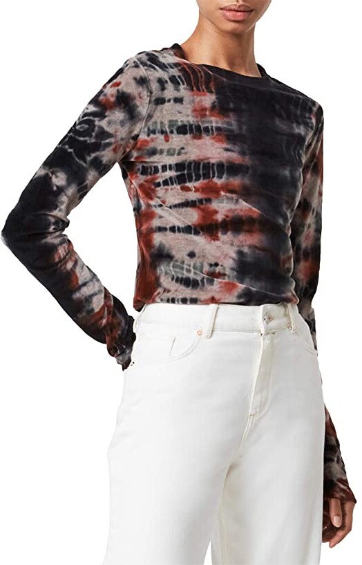 All saints velvet tie dye t shirt Clearance