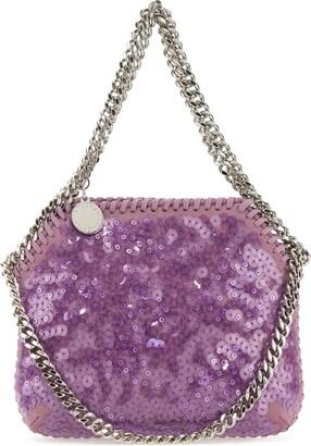 Purple Sequin Handbag