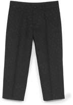 Thumbnail for your product : Gucci Pindot and GG Jacquard Pants, Black, Sizes 4-10