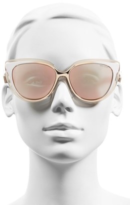 Jimmy Choo Women's 'Cindy' 57Mm Retro Sunglasses - Honey