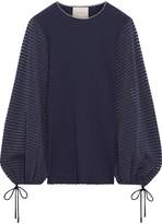 Thumbnail for your product : Roksanda Saida Stretch-jersey And Ribbed-knit Sweater
