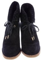 Thumbnail for your product : Louis Vuitton Suede Monogram Booties
