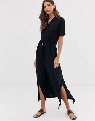 french connection black shirt dress