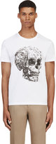 Thumbnail for your product : Alexander McQueen White Floral Skull T-Shirt