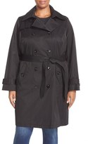 Thumbnail for your product : London Fog Plus Size Women's Double Breasted Trench Coat