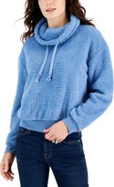 Thumbnail for your product : Derek Heart Juniors' Cowlneck Sherpa Plush Pullover Top