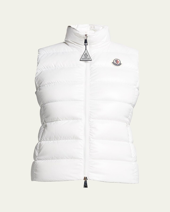 Moncler Ghany Shiny Quilted Puffer Vest
