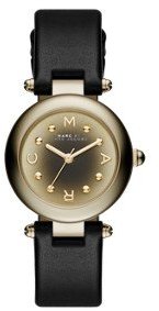 Marc by Marc Jacobs Marc Jacobs Women's Dotty Black Leather Watch - MJ1414