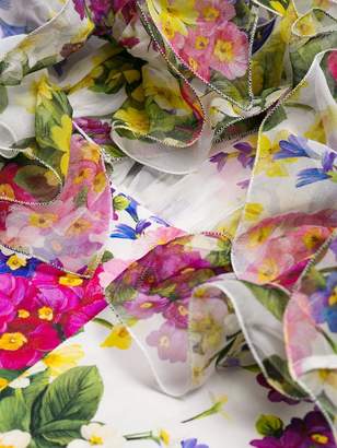 Dolce & Gabbana floral ruffled blouse