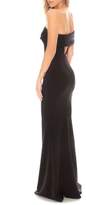 Thumbnail for your product : Katie May Titan One-Shoulder Cutout Crepe Gown