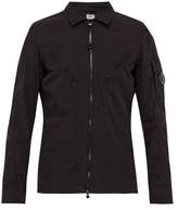 Thumbnail for your product : C.P. Company Lens Cotton Blend Overshirt - Mens - Black