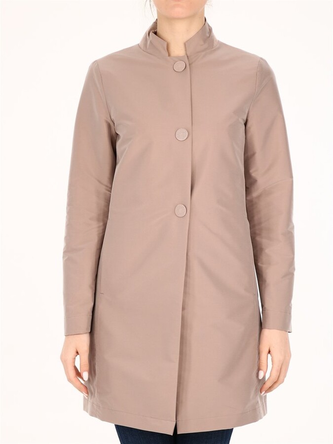 Herno Buttoned Rain Coat - ShopStyle