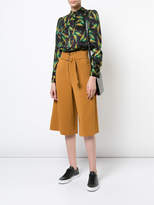 Thumbnail for your product : A.L.C. leaves print fitted shirt