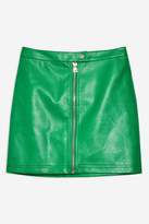 Thumbnail for your product : Topshop Womens Pu Mini Skirt - Green