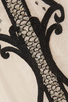 Thumbnail for your product : Temperley London Crivelli embellished embroidered silk-organza maxi skirt