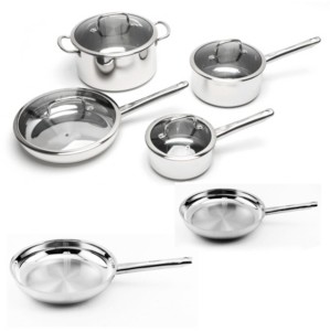 Berghoff EarthChef Boreal 10-Pc. Stainless Steel Cookware Set