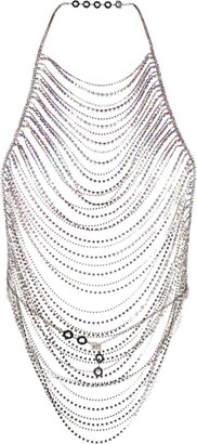 Benedetta Bruzziches Aura crystal-embellished halter top