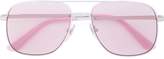 Thumbnail for your product : Vogue pink and silver aviators