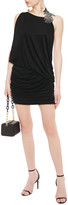 Thumbnail for your product : BA&SH Java Embellished Ruched Stretch-jersey Mini Dress