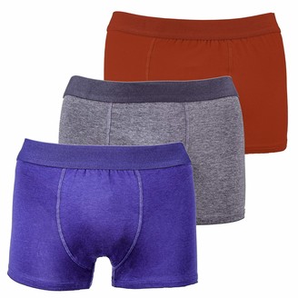 Mens Designer Boxers Men's Underwear Trunks Multipack By Tom Franks! Comfortable Cotton Boxer Shorts / Mens Trunks Underwear Set (3 Pack) Stretchy Classic Fit