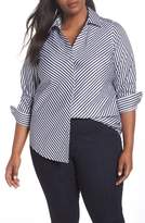 Thumbnail for your product : Foxcroft Mono Stripe Sateen Shirt