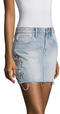 Tularosa Aubrey Denim Mini Skirt