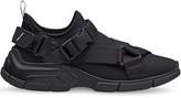 Thumbnail for your product : Prada Black neoprene buckle sneakers