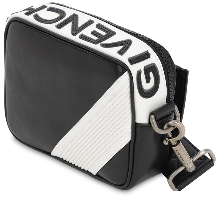 Givenchy Mc3 Reverse Logo Leather Crossbody Bag - ShopStyle