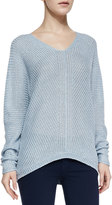 Thumbnail for your product : Vince Wide-Stitch Linen Sweater