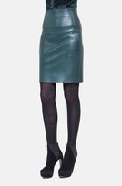 Thumbnail for your product : Akris 'Mappa' High Waist Leather Skirt